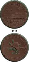 MEDAILLEN AUS PORZELLAN,Staatliche Porzellan-Manufaktur MEISSEN München o.J. (1941) braun.  Feldzug in Afrika.  Rand und Eichenlaub grün.