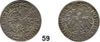 Deutsche Münzen und Medaillen,Brandenburg in Franken Friedrich I., allein 1485 - 1515 Schilling 1514, Schwabach.  2,57 g.  v. S. 391.  Slg. Wilmersdörffer 432.  Schulten 194.