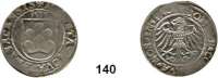 Deutsche Münzen und Medaillen,Breisach Stadt Batzen 1535.  3,29 g.  Schulten 538 var.