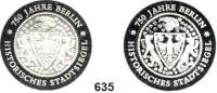 Deutsche Demokratische Republik,  20 Mark 1987.  Stadtsiegel Berlin - Variante 1 und 2.  Im Originaletui mit Zertifikat.