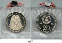 Deutsche Demokratische Republik,  20 Mark 1984.  Georg Friedrich Händel.