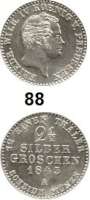 Deutsche Münzen und Medaillen,Preußen, Königreich Friedrich Wilhelm IV. 1840 - 1861 2 1/2 Silbergroschen 1843 A.  AKS 83.  Jg. 67.  Old. 319.