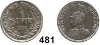 Besetzte Gebiete - Kolonien - Danzig,Deutsch - Ostafrika 1/4 Rupie 1904 A. Jaeger 720.