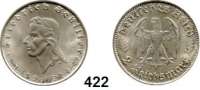 R E I C H S M Ü N Z E N,Drittes Reich  2 Reichsmark 1934 F.  Jaeger 358.  Schiller.