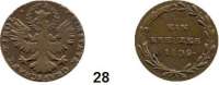 Österreich - Ungarn,Habsburg - Lothringen Franz I. (1792) 1806 - 1835 Aufstand unter Andreas Hofer,  1 Kreuzer 1809, Hall.  Frühwald 555.  Jl. 168.