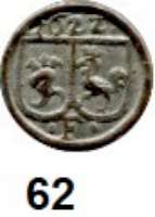Deutsche Münzen und Medaillen,Brandenburg - Preußen Georg Wilhelm 1619 - 1640 Kipperpfennig 1621, Frankfurt.  Bahrfeldt 690.
