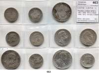 R E I C H S M Ü N Z E N,L O T S L O T S L O T S Preußen, 2 Mark 1876 C, 1901, 1905, 1913; 3 Mark 1909, 1912, 1913(2); 5 Mark 1876 A, 1903, 1904 und 1913. Jaeger 96, 97, 102, 103(2), 104(2), 105, 109, 110, 112 und 114. LOT. 12 Stück.