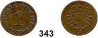 R E I C H S M Ü N Z E N,Kleinmünzen  1 Pfennig 1876 H.  Jaeger 1.