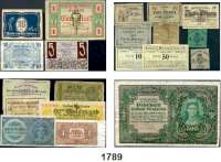 P A P I E R G E L D   -   N O T G E L D,L O T S    L O T S    L O T S  LOT. von 24 verschiedenen Scheinen.  Notgeld - Rosenberg - Ausland