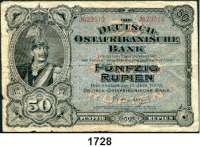 P A P I E R G E L D,D E U T S C H E      K O L O N I E N Deutsch-Ostafrika 50 Rupien 15.6.1905.  Ros. DOA-3 c.