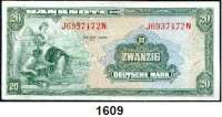 P A P I E R G E L D,BUNDESREPUBLIK DEUTSCHLAND  20 Deutsche Mark 1948 (kassenfrisch).  