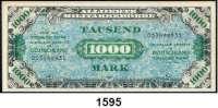 P A P I E R G E L D,A L L I I E R T E      B E S E T Z U N G  1000 Mark 1944.  US-Druck  Ros. AMB-8 a.