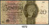 P A P I E R G E L D,R E I C H S B A N K  20 Reichsmark 11.10.1924.  N/M.  Ros. DEU-174.