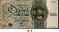 P A P I E R G E L D,R E I C H S B A N K  50 und 1000 Reichsmark 11.10.1924.  Ros. DEU-176 a und 178 a.  LOT. 2 Scheine.