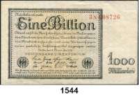 P A P I E R G E L D,Weimarer Republik  1 Billion Mark 5.11.1923.  