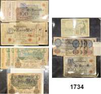 P A P I E R G E L D,L O T S      L O T S      L O T S  Sammlung Rosenberg-Scheine.  LOT. von 507 Scheinen.  In einem Album.  Von 100 Mark 17.4.1903 bis 100 Milliarden Mark 26.10.1923.   Ros. DEU-16(15), 19(2), 20(6), 22 a, 22 b(4), 24, 25(5), 26(äusserst stark gebraucht, Eckabrisse), 28(6), 29(4), 31 b(4), 34(2), 37 b, 38(4), 39(3), 40(6), 41 a, 41 b(4), 42(2), 52 a, 53 b, 54 b(4), 55 b(2), 56 a, 56 b(6), 58(4), 59 b, 60, 61(10), 62(2), 67(3), 68, 69 b, 70 a(2), 70 b, 71(5), 73(16), 74(5), 75 a(3), 75 b(22), 76(4), 78 a(2), 78 b(3), 78 c(2), 80(3), 81, 82 b(3), 83(4), 84(18), 87(2), 88(2), 89(5), 90 a, 90 d(8), 91(15),  91 c(4), 92 c, 93 a(8), 93 c(2), 93 d(8), 95(15), 96 a(8), 99(22), 100, 101(5), 102(5), 103 a(3), 103 b(3), 104 a, 104 b(3), 105(2), 107(3), 108 a, 108 b(4), 108 c, 109 a(11), 109 b(3), 110(4), 111 a, 111 b(3), 115(3), 116(5), 117 a(5), 117 b(3), 117 c, 118 g(5), 119 a(4), 119 b(2), 120(3), 121(5), 122(4), 123(4), 124(5), 125(9), 126 a, 126 b(22), 126 c, 126 e(2), 127(5), 128 b, 131 a(2), 131 b(2), 132 a, 133, 134 a(2), 134 b(2), 143 b, 143 g, 144 a(7), 145 b(2), 145 e, 147(3), 148 b(2), 150(2), 188, 189(13), 191(6), 192(4), 196(5).