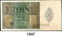 P A P I E R G E L D,Weimarer Republik  10 Billionen Mark 1.2.1924.  Serie N.  Ros. DEU-167.