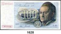 P A P I E R G E L D,BUNDESREPUBLIK DEUTSCHLAND  100 Deutsche Mark 9.12.1948.  A.90.  Ros. BRD-3.