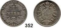 R E I C H S M Ü N Z E N,Kleinmünzen  1 Mark 1883 J.  Jaeger 9.