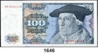 P A P I E R G E L D,BUNDESREPUBLIK DEUTSCHLAND  100 Deutsche Mark 2.1.1970.  NE/R.  Ros. BRD-17 b.