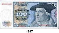 P A P I E R G E L D,BUNDESREPUBLIK DEUTSCHLAND  100 Deutsche Mark 2.1.1970.  NF/E.  Ros. BRD-17 b.
