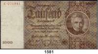 P A P I E R G E L D,R E I C H S B A N K  1000 Reichsmark 22.2.1936.  E...C.  Ros. DEU-212.