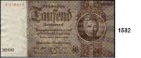 P A P I E R G E L D,R E I C H S B A N K  1000 Reichsmark 22.2.1936.  G/A.  Ros. DEU-212.