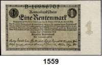 P A P I E R G E L D,R E N T E N B A N K  1 Rentenmark 1.11.1923.  Serie D(Ksfr.), F, J.  Ros. DEU-199 a.  LOT. 3 Scheine.