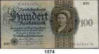 P A P I E R G E L D,R E I C H S B A N K  50 und 100 Reichsmark 11.10.1924.  Ros. DEU-176 a und 177 a.  LOT. 2 Scheine.