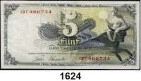 P A P I E R G E L D,BUNDESREPUBLIK DEUTSCHLAND  5 Deutsche Mark 9.12.1948. 13T 466734.  Ros. BRD-1 e.