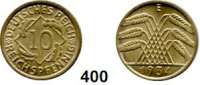 R E I C H S M Ü N Z E N,Weimarer Republik  10 Reichspfennig 1934 E.  Jaeger 317.