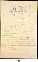 Deutsche Münzen und Medaillen,Württemberg, Königreich Wilhelm I. 1816 - 1864 Brief des Königs an den Kriegsminister vom 25. May.1819.  Gezeichnet Wilhelm. Ecknotiz  Graf von Sontheim. Der Brief hat die Kontrollnummer 2829 und kann eine Abschrift darstellen, die für das königliche Archiv/Sekretariat gefertigt wurde.
