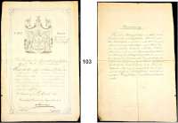 Deutsche Münzen und Medaillen,Preußen, Königreich Wilhelm I. 1861 - 1888 Bestätigung der Königlich-Preussischen Gesandschaft zu Sankt Petersburg vom 18. April 1864 darüber, das Ernst Carl Druckrey nachgewiesen hat, preussischer Unterthan zu sein. Und deshalb wird im gegenwärtiger Schutzschein (gültig bis 1869) zum Aufenthalte im Russischen Reiche ertheilt.  Rückseitig standardisierte Anmerkung zu den Folgen bei Nichtableistung der Militärdienstpflicht.