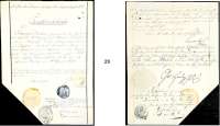 Österreich - Ungarn,Habsburg - Lothringen Ferdinand I. 1835 - 1848 Todtenschein des Corporal Anton Sittmayer.  Eingetragen im Sterberegister von Venedig am 26. April 1838.  Diverse Beglaubigungsvermerke.  Dies enthalten Hinweise zu Feldmarschall von Radetzky und Ritter von Pausch.  Siegel Ungarisches Linieninfanterieregiment, Grossherzoglich Hessisches Ministerium der auswärtigen Angelegenheiten, Kaiserlich u. Königl. Hof Kriegs-Rath.