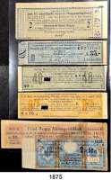 P A P I E R G E L D,Wertpapiere  400 Mark Schuldverschreibung des Verbandes Groß Berlin 13.8.1919.  drei unvollständige Zinskuponbögen zur Schuldverschreibung der Stadt Coblenz 1923.  1000 Mark Anleihe der Stadt Elberfeld 1922.  Dazu Zinskupons:  Königlich Bayerische Pfälzische Nordbahn, Könglich bayerische Pfälzische Ludwigsbahn, Bayerische Hypotheken- und Wechselbank, Landschaftl. Central-Roggenpfandbrief Berlin, Friedrich Krupp AG, Essen, Reichsschuldenverwaltung Berlin 1915..  LOT. 11 Stück(+Kupons).
