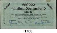 P A P I E R G E L D   -   N O T G E L D,Sachsen Düben a.d. Mulde. Stadt.  500.000 Mark 25.8.1923.  Keller 1130.a.
