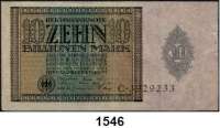 P A P I E R G E L D,Weimarer Republik  10 Billionen Mark 1.2.1924.  Serie C.  Ros. DEU-167.