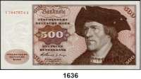 P A P I E R G E L D,BUNDESREPUBLIK DEUTSCHLAND  500 Deutsche Mark 2.1.1960.  V...A.  Ros. BRD-11 a.