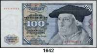 P A P I E R G E L D,BUNDESREPUBLIK DEUTSCHLAND  100 Deutsche Mark 2.1.1970. Q...W.  Ros. BRD-17 a.