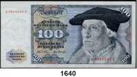 P A P I E R G E L D,BUNDESREPUBLIK DEUTSCHLAND  100 Deutsche Mark 2.1.1970. Q...F.  Ros. BRD-17 a.