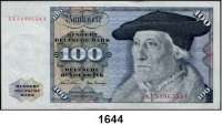 P A P I E R G E L D,BUNDESREPUBLIK DEUTSCHLAND  100 Deutsche Mark 2.1.1970. NA...V.  Ros. BRD-17 a.