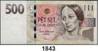 P A P I E R G E L D,AUSLÄNDISCHES  PAPIERGELD Tschechische Republik 500 Kronen 2009, 100 und 200 Kronen 2018.  LOT. 3 Scheine.