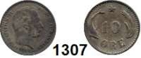 AUSLÄNDISCHE MÜNZEN,Dänemark Christian IX. 1863 - 1906 10 Öre 1888.  Kahnt 76.  KM 795.1.
