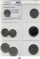 Besetzte Gebiete - Kolonien - Danzig,Königreich Polen 1 Fenig 1918; 5 Fenigow 1917, 1918; 10 Fenigow 1917, 1918; 10 Fenigow 1917