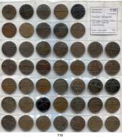 Deutsche Münzen und Medaillen,Preußen, Königreich L O T S     L O T S     L O T S 3 Pfennig zwischen 1821 und 1873.  LOT. 45 verschiedene.