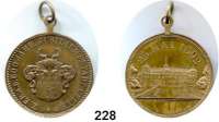 M E D A I L L E N,Städte Celle Bronzemedaille mit Öse 1892.  Zur Erinnerung an das 600jährige Jubiläum der Stadt.  Stadtwappen. /  Celler Schloß.  28,5 mm.  10,34 g.