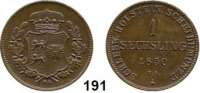 Deutsche Münzen und Medaillen,Schleswig - Holstein, königliche Linie Statthalterschaft 1848 - 1851 Sechsling 1850 T. A.  AKS 13.  Jg. 16.