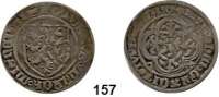 Deutsche Münzen und Medaillen,Sachsen (Meißen - Thüringen) Friedrich IV., Wilhelm II. und Friedrich von Thüringen 1412 - 1425 Schild-Groschen o.J., Freiberg.  2,78 g.