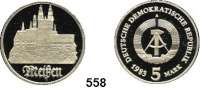 Deutsche Demokratische Republik,  5 Mark 1983.  Meißen.