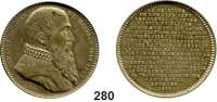 M E D A I L L E N,Medicina in Nummis  Goldbronzemedaille o.J. (Jouvenel).  Auf den Mediziner Rembert Dodoens (*1517 Mechelen +1585 Leiden).  Brustbild nach rechts. /  19 Textzeilen.  34,5 mm.  17,15 g.  Brettauer 272.